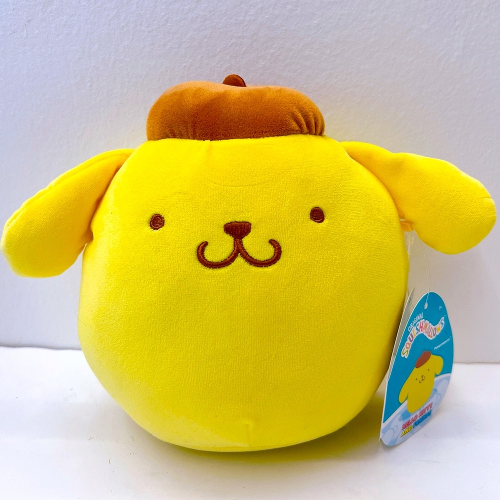 NEW! Squishmallow 8” inch Hello Kitty And Friends POMPOMPURIN Dog Plush‎ Toy